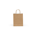 Saco de papel kraft reciclado com certificação FSC 115 g/m² cor natural vista traseira 