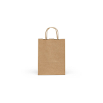 Saco de papel kraft reciclado com certificação FSC 115 g/m² cor natural vista frontal 