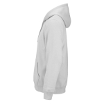 Sweatshirt unissexo com capuz em algodão orgânico 300 g/m² cor cinzento-claro terceira vista 