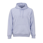 Sweatshirt unissexo com capuz em algodão orgânico 300 g/m² cor azul pastel vista frontal 