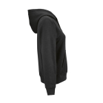 Sweatshirt com capuz de algodão orgânico para senhora 300 g/m² Bondi cor preto segunda vista