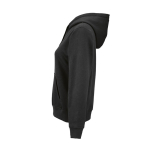 Sweatshirt com capuz de algodão orgânico para senhora 300 g/m² Bondi cor preto terceira vista 