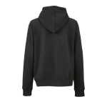Sweatshirt com capuz de algodão orgânico para senhora 300 g/m² Bondi cor preto vista traseira 