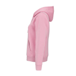 Sweatshirt com capuz de algodão orgânico para senhora 300 g/m² Bondi cor cor-de-rosa terceira vista 