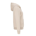 Sweatshirt com capuz de algodão orgânico para senhora 300 g/m² Bondi cor bege segunda vista