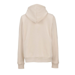 Sweatshirt com capuz de algodão orgânico para senhora 300 g/m² Bondi cor bege vista traseira 
