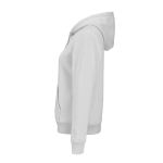 Sweatshirt com capuz de algodão orgânico para senhora 300 g/m² Bondi cor cinzento-claro terceira vista 