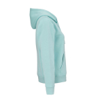 Sweatshirt com capuz de algodão orgânico para senhora 300 g/m² Bondi cor verde-claro segunda vista