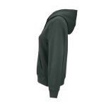 Sweatshirt com capuz de algodão orgânico para senhora 300 g/m² Bondi cor verde-escuro terceira vista 