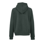 Sweatshirt com capuz de algodão orgânico para senhora 300 g/m² Bondi cor verde-escuro vista traseira 