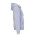 Sweatshirt com capuz de algodão orgânico para senhora 300 g/m² Bondi cor azul pastel segunda vista