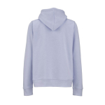 Sweatshirt com capuz de algodão orgânico para senhora 300 g/m² Bondi cor azul pastel vista traseira 