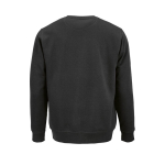 Sweatshirt unissexo de algodão orgânico em felpa escovada 300 g/m² Waikiki cor preto vista traseira 