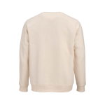 Sweatshirt unissexo de algodão orgânico em felpa escovada 300 g/m² Waikiki cor bege vista traseira 