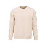 Sweatshirt unissexo de algodão orgânico em felpa escovada 300 g/m² Waikiki cor bege vista frontal 