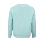 Sweatshirt unissexo de algodão orgânico em felpa escovada 300 g/m² Waikiki cor verde-claro vista traseira 