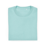 Sweatshirt unissexo de algodão orgânico em felpa escovada 300 g/m² Waikiki cor verde-claro segunda vista frontal 