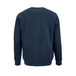 Sweatshirt unissexo de algodão orgânico em felpa escovada 300 g/m² Waikiki cor azul-marinho vista traseira 