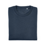 Sweatshirt unissexo de algodão orgânico em felpa escovada 300 g/m² Waikiki cor azul-marinho segunda vista frontal 