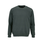 Sweatshirt unissexo de algodão orgânico em felpa escovada 300 g/m² Waikiki cor verde-escuro vista frontal 