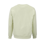Sweatshirt unissexo de algodão orgânico em felpa escovada 300 g/m² Waikiki cor verde pastel vista traseira 