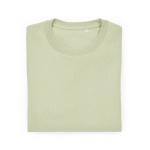 Sweatshirt unissexo de algodão orgânico em felpa escovada 300 g/m² Waikiki cor verde pastel segunda vista frontal 