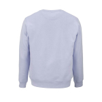 Sweatshirt unissexo de algodão orgânico em felpa escovada 300 g/m² Waikiki cor azul pastel vista traseira 