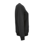 Sweatshirt de mulher em algodão orgânico com gola redonda 300 g/m² Waikiki cor preto segunda vista