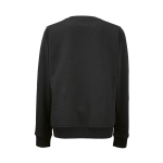 Sweatshirt de mulher em algodão orgânico com gola redonda 300 g/m² Waikiki cor preto vista traseira 