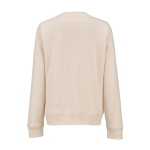 Sweatshirt de mulher em algodão orgânico com gola redonda 300 g/m² Waikiki cor bege vista traseira 