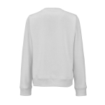 Sweatshirt de mulher em algodão orgânico com gola redonda 300 g/m² Waikiki cor cinzento-claro vista traseira 