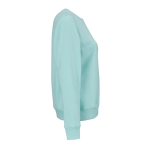 Sweatshirt de mulher em algodão orgânico com gola redonda 300 g/m² Waikiki cor verde-claro segunda vista