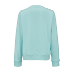 Sweatshirt de mulher em algodão orgânico com gola redonda 300 g/m² Waikiki cor verde-claro vista traseira 