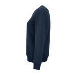Sweatshirt de mulher em algodão orgânico com gola redonda 300 g/m² Waikiki cor azul-marinho terceira vista 