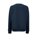 Sweatshirt de mulher em algodão orgânico com gola redonda 300 g/m² Waikiki cor azul-marinho vista traseira 