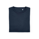 Sweatshirt de mulher em algodão orgânico com gola redonda 300 g/m² Waikiki cor azul-marinho segunda vista frontal 