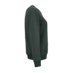 Sweatshirt de mulher em algodão orgânico com gola redonda 300 g/m² Waikiki cor verde-escuro segunda vista