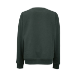 Sweatshirt de mulher em algodão orgânico com gola redonda 300 g/m² Waikiki cor verde-escuro vista traseira 