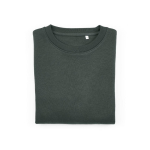 Sweatshirt de mulher em algodão orgânico com gola redonda 300 g/m² Waikiki cor verde-escuro segunda vista frontal 