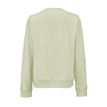 Sweatshirt de mulher em algodão orgânico com gola redonda 300 g/m² Waikiki cor verde pastel vista traseira 