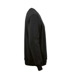 Sweatshirt unissexo em algodão orgânico com gola redonda 340 g/m² Nazaré cor preto segunda vista