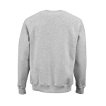Sweatshirt unissexo em algodão orgânico com gola redonda 340 g/m² Nazaré cor cinzento mesclado vista traseira 