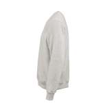 Sweatshirt unissexo em algodão orgânico com gola redonda 340 g/m² Nazaré cor cinzento-claro mesclado terceira vista 