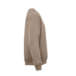 Sweatshirt unissexo em algodão orgânico com gola redonda 340 g/m² Nazaré cor castanho-claro segunda vista