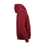 Sweatshirt unissexo com capuz em algodão orgânico 340g/m² Tulum cor bordeaux segunda vista