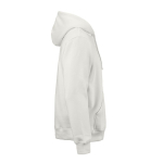 Sweatshirt unissexo com capuz em algodão orgânico 340g/m² Tulum cor branco segunda vista
