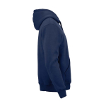 Sweatshirt unissexo com capuz em algodão orgânico 340g/m² Tulum cor azul-marinho segunda vista