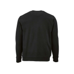Sweatshirt unissexo de algodão orgânico com felpa francesa 300 g/m² Capri cor preto vista traseira 