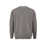 Sweatshirt unissexo de algodão orgânico com felpa francesa 300 g/m² Capri cor cinzento vista traseira 