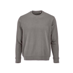 Sweatshirt unissexo de algodão orgânico com felpa francesa 300 g/m² Capri cor cinzento vista frontal 